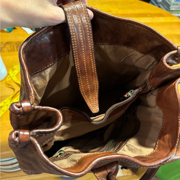 Campomaggi leather bag in brown made for Jigsaw store in San Francisco - Picture 3 of 3